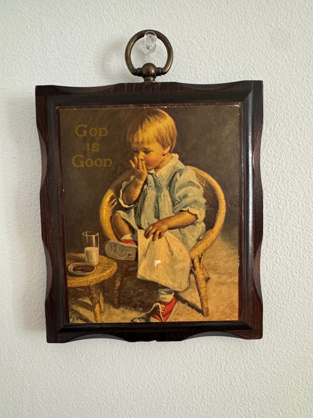 James Ingwersen vintage reproduction entitled "Gretchen" wall plaque